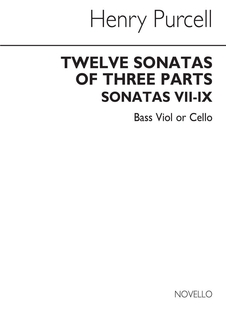 12 Sonatas Of Three Parts